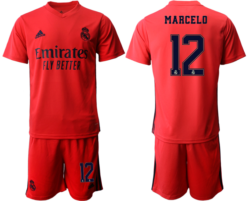 Men 2020-2021 club Real Madrid away #12 red Soccer Jerseys->real madrid jersey->Soccer Club Jersey